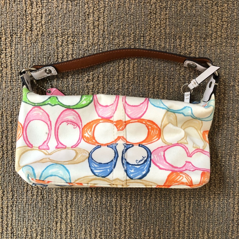 Coach Signature Multi-Color Mini Purse - Picture 2 of 3